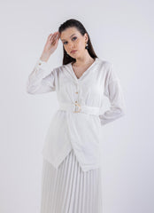 2305010-قميص بطبعة زهور أنيقة