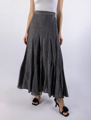 Flowy Textured Maxi Skirt