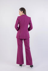 Flared Leg Solid Formal Trouser\ لاورس يمسر ميمصتب لجرأ ةعساو هداس