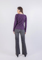 Ruffles All Over Solid Top\ ةزولب ةنيزم تايطب هداس