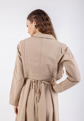 Lapel Detail Cropped Jacket