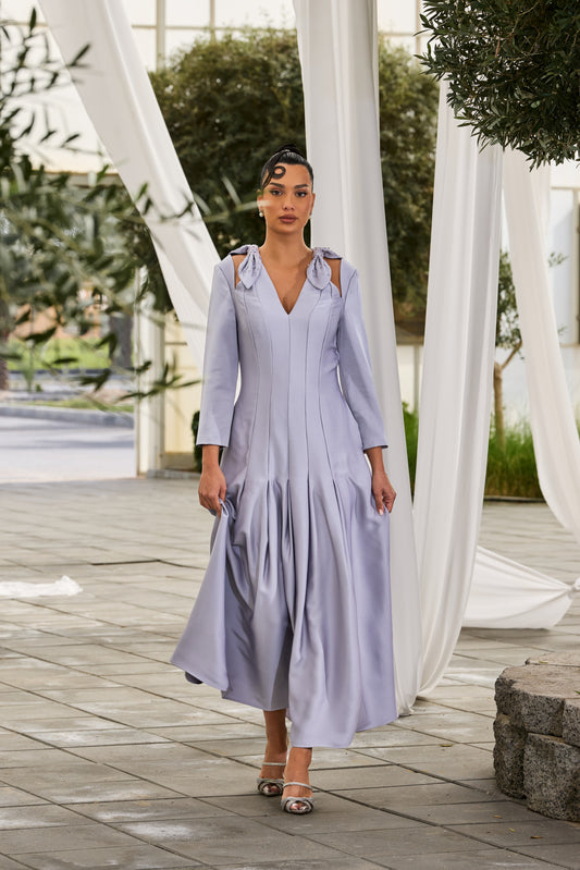 The Aurelia Sculpted Midi Dress - Montania Shop