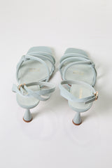 صندل بكعب أنيق بتصميم الحبال الملتوية – أناقة عصرية لكل المناسبات