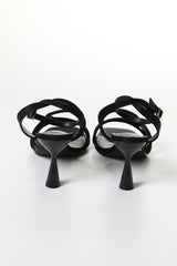 Elegant Twist Strap Heeled Sandals – Sleek Style for Any Occasion