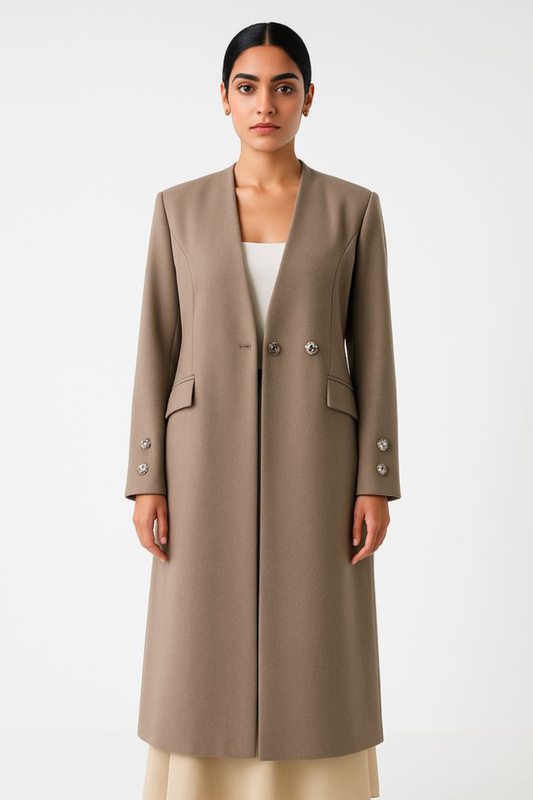 Tailored Longline Coat - Montania Shop