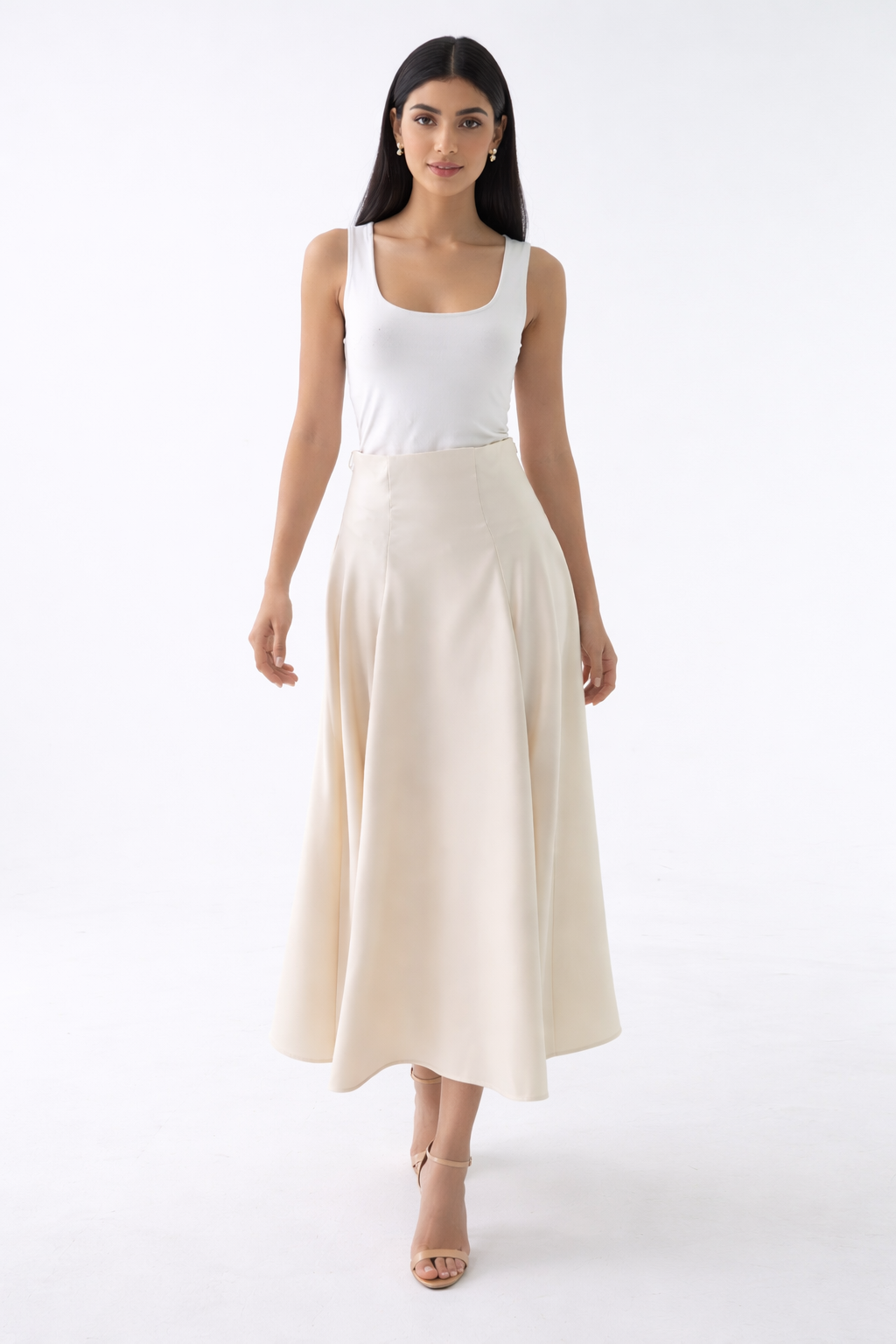 The Elara Flow Midi Skirt - Montania Shop