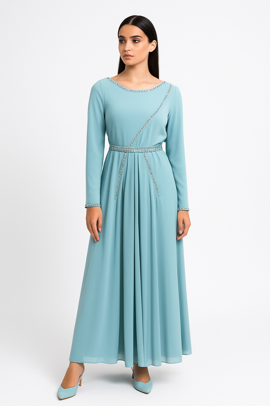Elegant Embellished Evening Dress