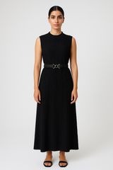 كيمونو مطبوع بياقة جلد صناعي