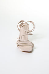 Elegant Twist Strap Heeled Sandals – Sleek Style for Any Occasion