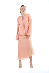 Embellished Front-Detail Flared Sleeve Shirt