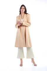 Tailored Longline Blazer Jacket with Button Detail