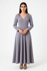 The Aurelia Sculpted Midi Dress