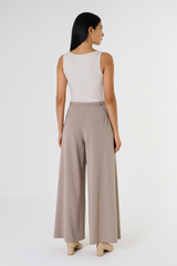 High-Waist Wide-Leg Tailored Pants