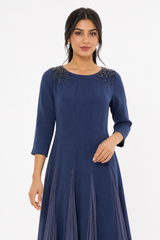 Noor Al Layali Embellished Pleated Maxi Dress