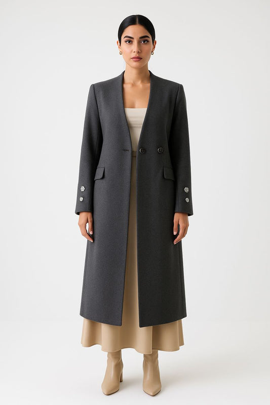 Tailored Longline Coat - Montania Shop