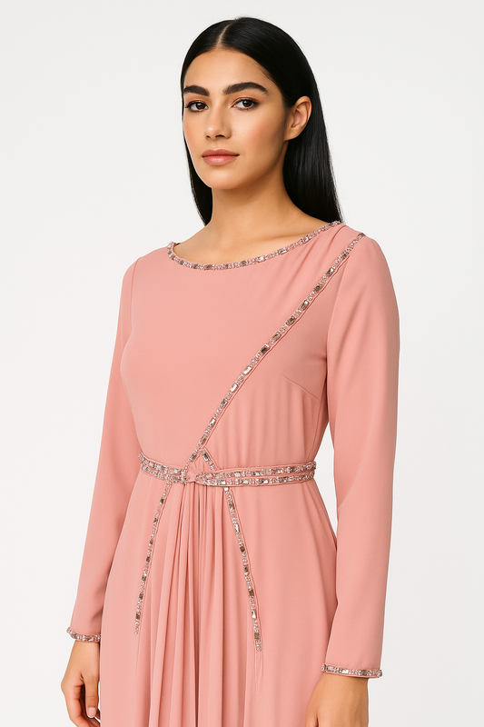 Elegant Embellished Evening Dress