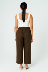 Wrap Detail Wide-Leg Pants