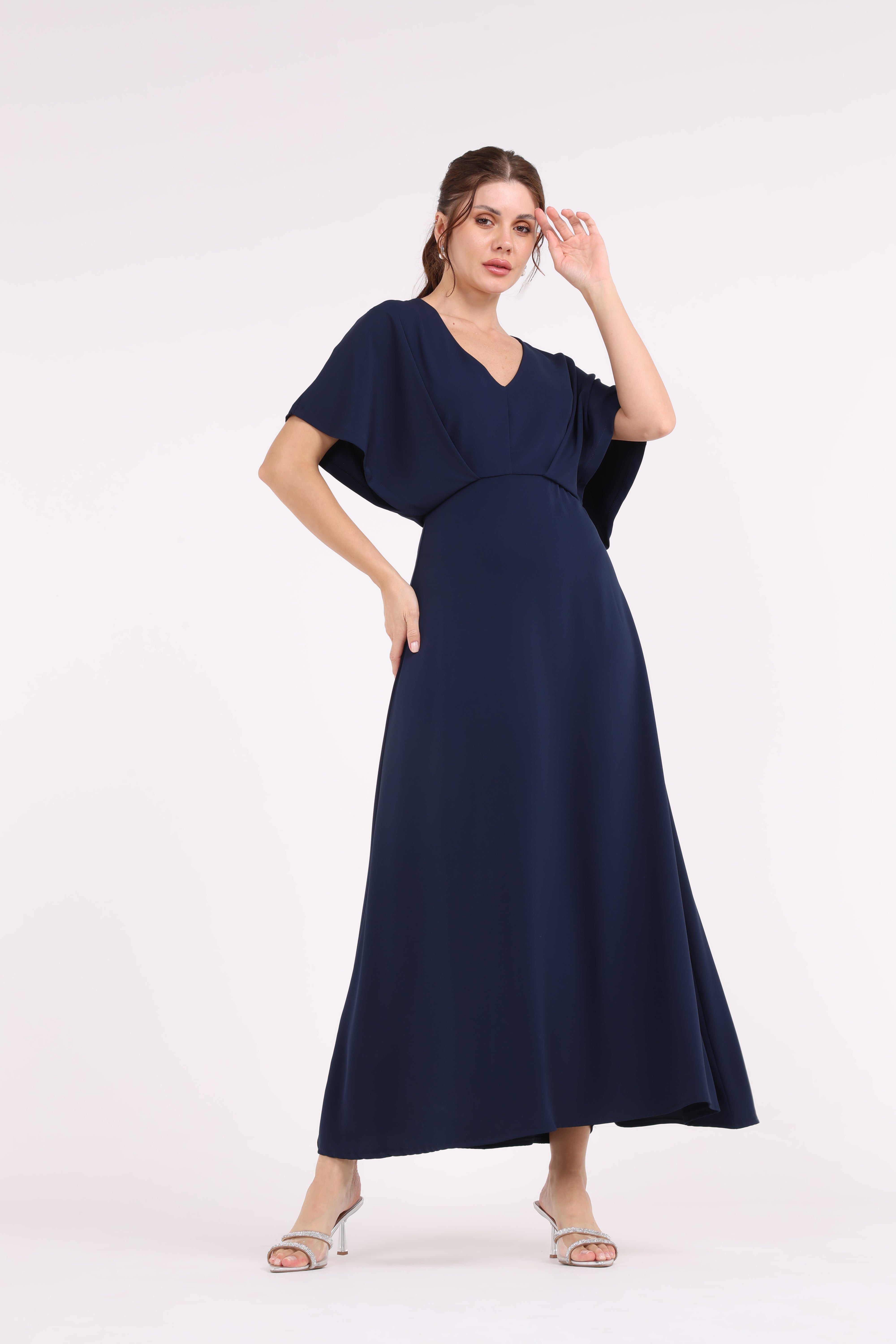Solid blue maxi dress new arrivals