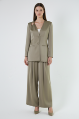 Structured Tailored Jacket with Signature Pin Detail
