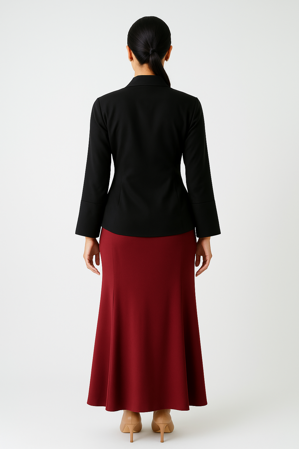 Wrap-Front Blouse with Soft Shawl Collar - Montania Shop