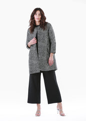 2333008- Printed Jacquard Jacket - Montania Shop