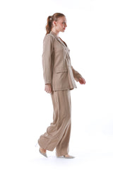 2303201-Double Breasted Casual Blazer - Montania Shop