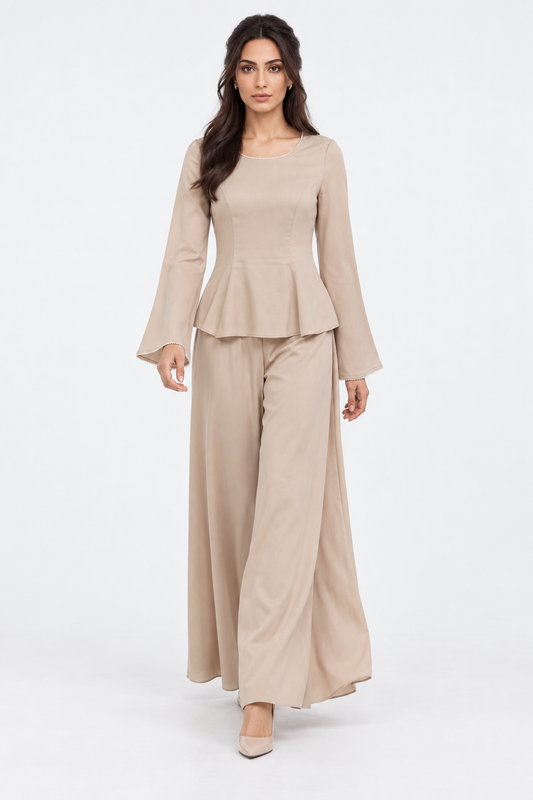 Refined Flow Wide-Leg Pants