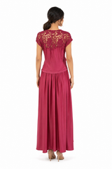Aurélia Embellished Satin Maxi Dress