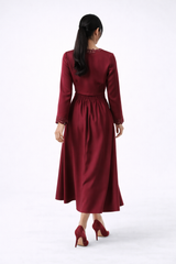 The Elara Flow Midi Skirt