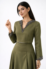 The Amara Embellished Crop Top - Montania Shop