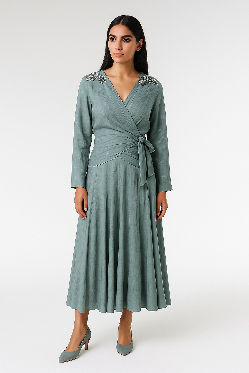 Flowy High-Waist Midi Skirt - Montania Shop