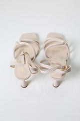 Elegant Twist Strap Heeled Sandals – Sleek Style for Any Occasion