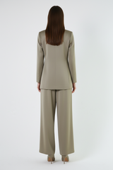 Structured Tailored Jacket with Signature Pin Detail