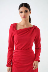 Asymmetric Embellished Blouse