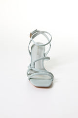 صندل بكعب أنيق بتصميم الحبال الملتوية – أناقة عصرية لكل المناسبات