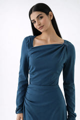 Asymmetric Embellished Blouse