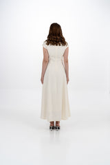 Crystal-Embellished Off‑Shoulder A‑Line Gown