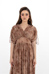 Soft Drape Floral Maxi Dress