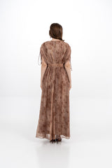 Soft Drape Floral Maxi Dress