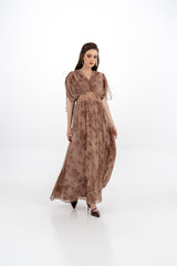 Soft Drape Floral Maxi Dress