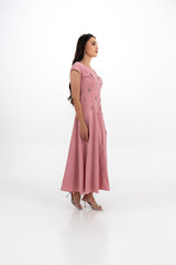 Crystal-Embellished Off‑Shoulder A‑Line Gown