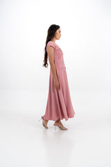 Crystal-Embellished Off‑Shoulder A‑Line Gown