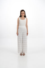 Lace Wide-Leg Pants
