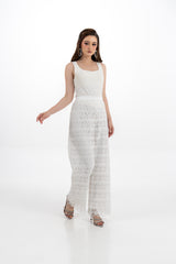 Lace Wide-Leg Pants