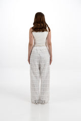 Lace Wide-Leg Pants