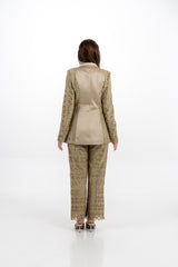 Satin Panel Embroidered Lace Jacket