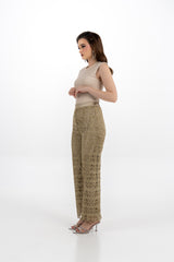 Lace Wide-Leg Pants