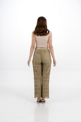 Lace Wide-Leg Pants