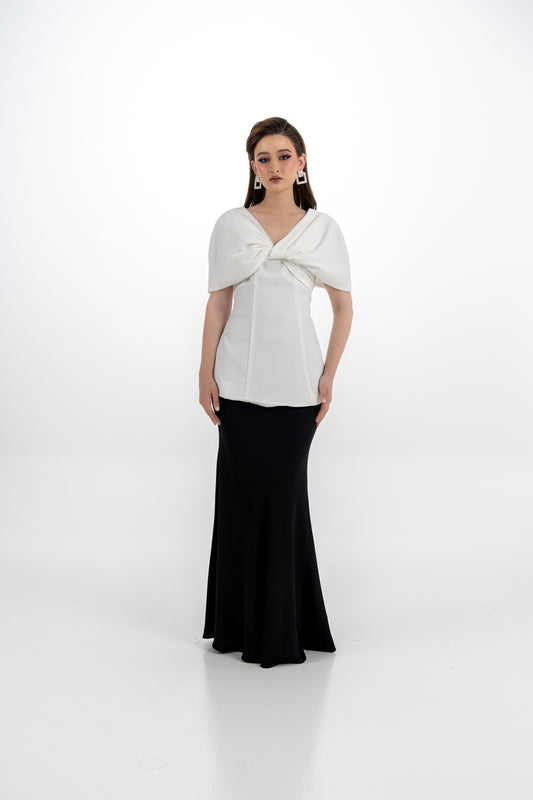 Flared Maxi Skirt with Smooth Finish