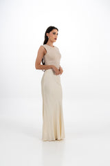 Satin-Finish Maxi Skirt